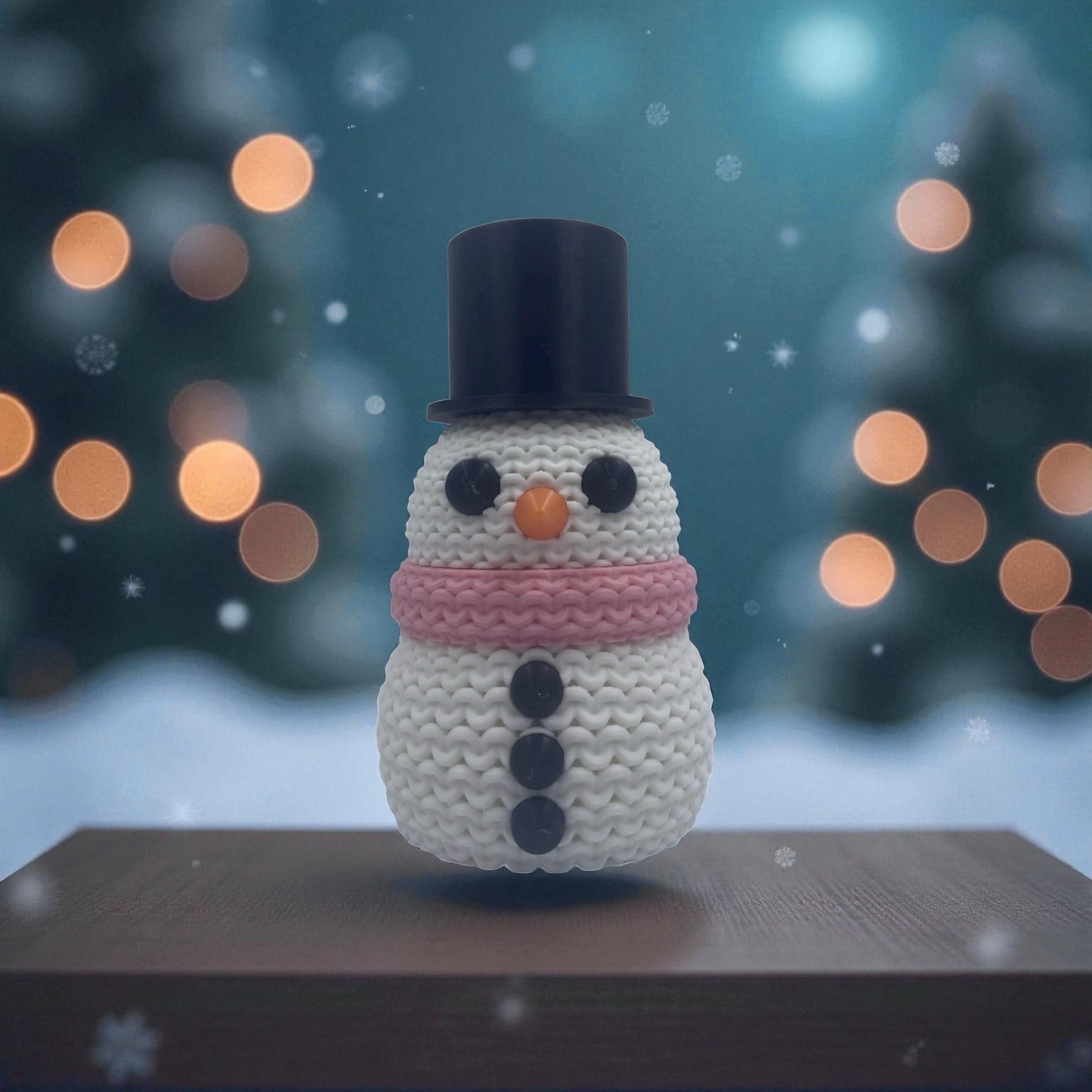 Bonhomme de neige 3D décoratif : La touche hivernale et festive pour sublimer votre espace – Image 4