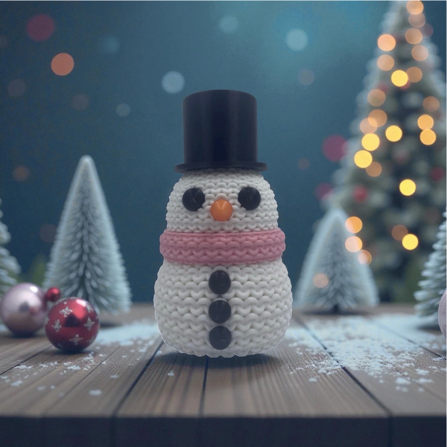 Bonhomme de neige 3D décoratif : La touche hivernale et festive pour sublimer votre espace
