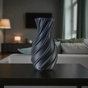 Vase design hélicoïdal 3D : Élégance contemporaine pour votre déco