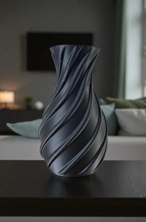 Vase design hélicoïdal 3D : Élégance contemporaine pour votre déco