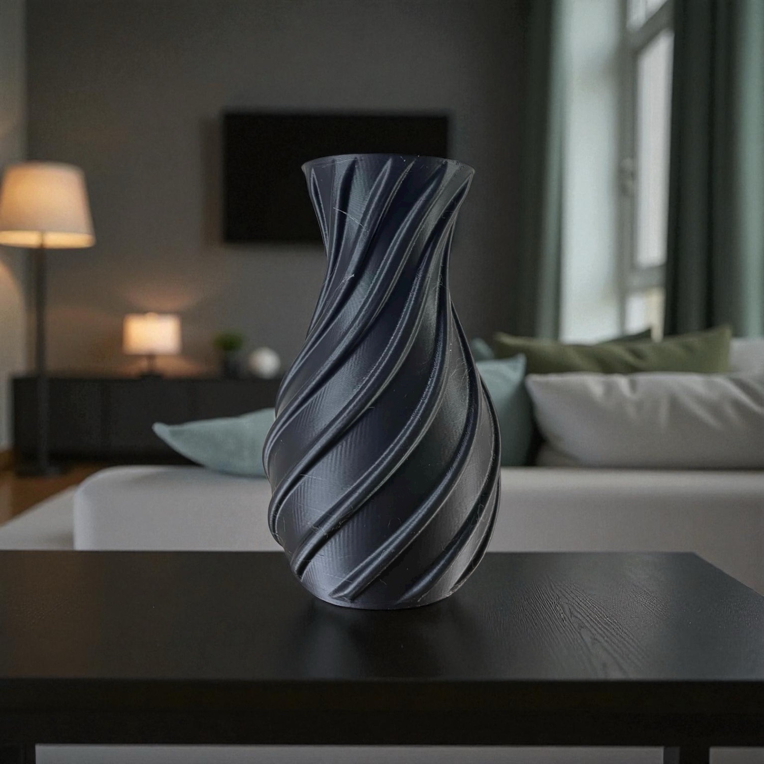 Vase design hélicoïdal 3D : Élégance contemporaine pour votre déco