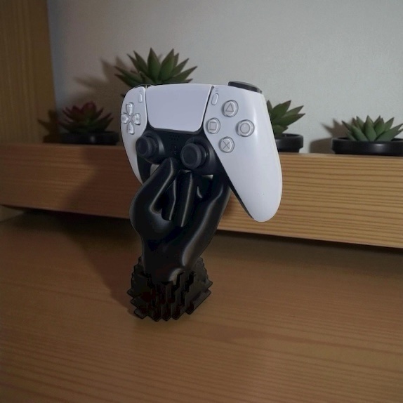 Support manette PS5 main 3D : Élégance et gaming à portée de main