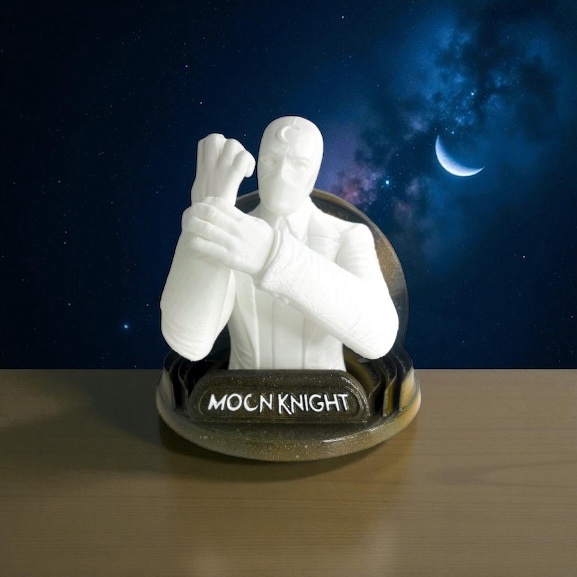 Moon Knight - Buste collector 3D : Le justicier mystérieux prend vie – Image 2