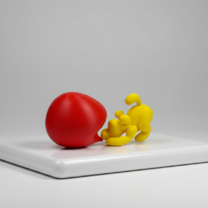 -50% Figurine fun Pousse-Ballon 3D : La déco décalée qui apporte humour et couleur à ton espace