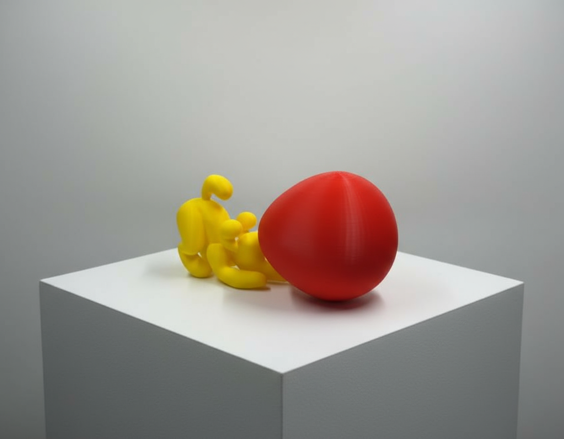 -50% Figurine fun Pousse-Ballon 3D : La déco décalée qui apporte humour et couleur à ton espace – Image 2