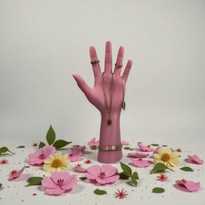 Main porte-bijoux rose 3D : L’alliée girly et élégante pour organiser vos trésors