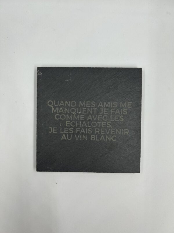 Dessous de verre en ardoise gravée – Plusieurs modèles disponibles – Image 11