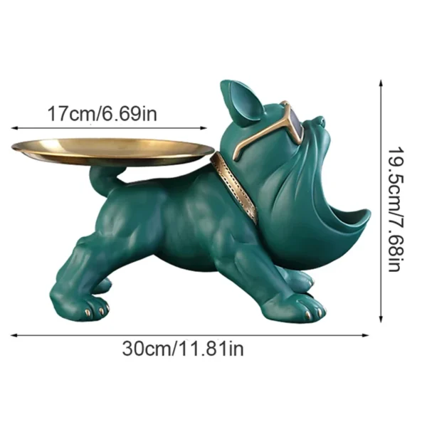 Bouledogue en Résine 30 cm – Figurine Déco & Sculpture Artisanale pour la Maison – Image 5