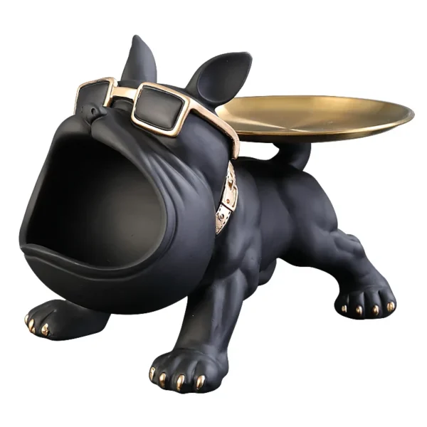 Bouledogue en Résine 30 cm – Figurine Déco & Sculpture Artisanale pour la Maison – Image 4