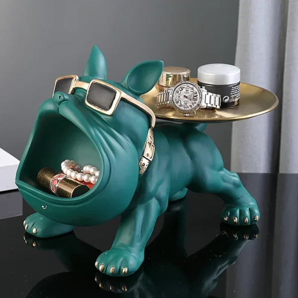 Bouledogue en Résine 30 cm – Figurine Déco & Sculpture Artisanale pour la Maison – Image 3