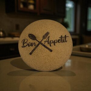 Dessous de plat liège gravé Bon Appétit : L’accessoire pratique et élégant pour accompagner tous vos repas