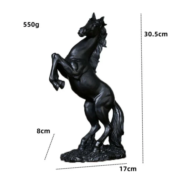 Statue de cheval nordique en résine, Sculptures, ornements abstraits pour Figurines, Sculpture intérieure, artisanat de décoration pour la maison – Image 6