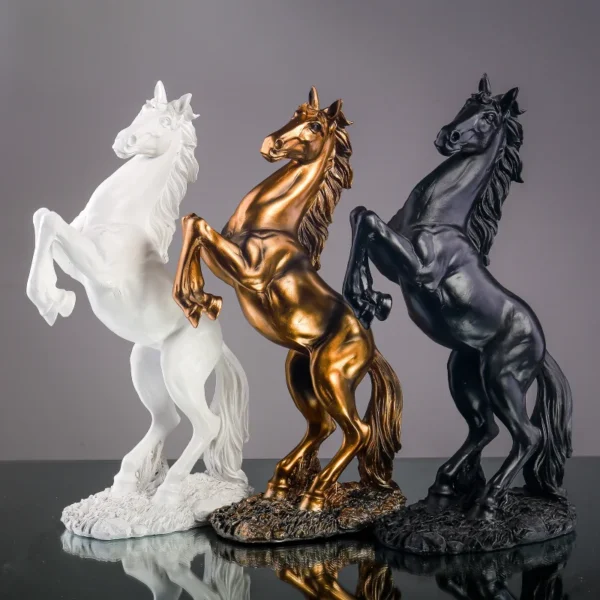 Statue de cheval nordique en résine, Sculptures, ornements abstraits pour Figurines, Sculpture intérieure, artisanat de décoration pour la maison