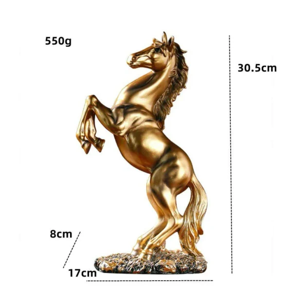 Statue de cheval nordique en résine, Sculptures, ornements abstraits pour Figurines, Sculpture intérieure, artisanat de décoration pour la maison – Image 4