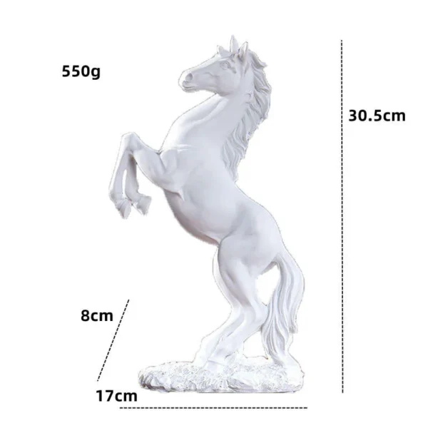 Statue de cheval nordique en résine, Sculptures, ornements abstraits pour Figurines, Sculpture intérieure, artisanat de décoration pour la maison – Image 5