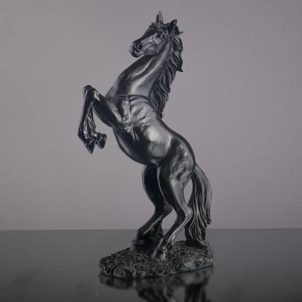 Statue de cheval nordique en résine, Sculptures, ornements abstraits pour Figurines, Sculpture intérieure, artisanat de décoration pour la maison – Image 3
