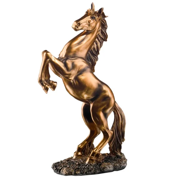 Statue de cheval nordique en résine, Sculptures, ornements abstraits pour Figurines, Sculpture intérieure, artisanat de décoration pour la maison – Image 2