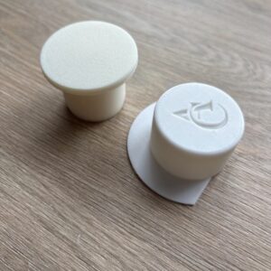 Kit 2 Bouchons d'Étanchéité Compatibles Piscine Yzaki – Skimmer (ASA Anti-UV) & Buse de Refoulement (TPU Flexible)