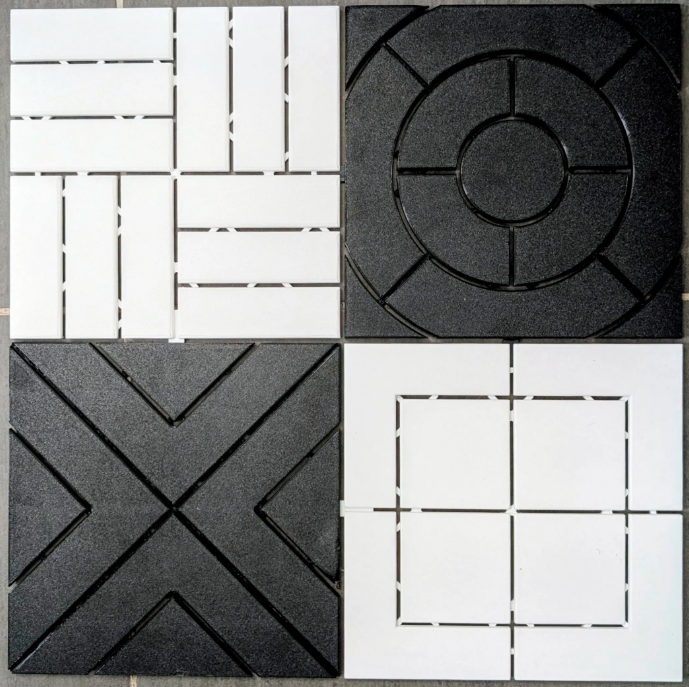 Dalles Modulaires Créatives – Système de revêtement géométrique personnalisable