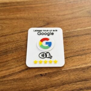 Carte Avis Google NFC Imprimée en 3D – Augmentez vos Avis Clients Instantanément